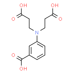 ChemSpider 2D Image | 3-[Bis(2-carboxyethyl)amino]benzoic acid | C13H15NO6