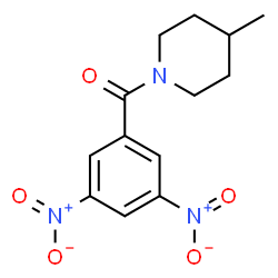 ChemSpider 2D Image | (3,5-Dinitrophenyl)(4-methyl-1-piperidinyl)methanone | C13H15N3O5