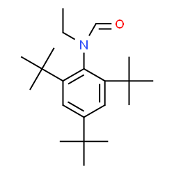 ChemSpider 2D Image | N-ethyl-N-(2,4,6-tri-tert-butylphenyl)formamide | C21H35NO