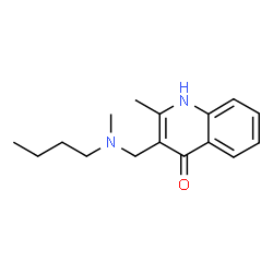 ChemSpider 2D Image | 3-{[Butyl(methyl)amino]methyl}-2-methylquinolin-4-ol | C16H22N2O