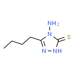 ChemSpider 2D Image | 4-Amino-5-butyl-4H-[1,2,4]triazole-3-thiol | C6H12N4S