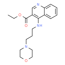 ChemSpider 2D Image | Ethyl 4-{[3-(4-morpholinyl)propyl]amino}-3-quinolinecarboxylate | C19H25N3O3
