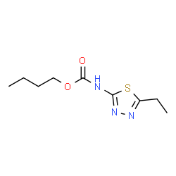 ChemSpider 2D Image | Butyl (5-ethyl-1,3,4-thiadiazol-2-yl)carbamate | C9H15N3O2S