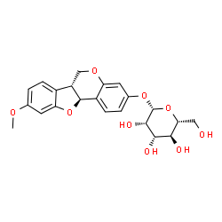 ChemSpider 2D Image | (6aR,11aS)-9-Methoxy-6a,11a-dihydro-6H-[1]benzofuro[3,2-c]chromen-3-yl beta-D-mannopyranoside | C22H24O9