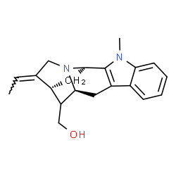 ChemSpider 2D Image | (3beta,16xi,19E)-1-Methylsarpagan-17-ol | C20H24N2O