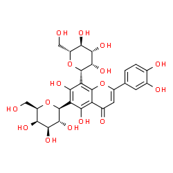ChemSpider 2D Image | 2-(3,4-Dihydroxyphenyl)-5,7-dihydroxy-6-[(2S,3R,4R,5R,6R)-3,4,5-trihydroxy-6-(hydroxymethyl)tetrahydro-2H-pyran-2-yl]-8-[(2S,3S,4R,5S,6R)-3,4,5-trihydroxy-6-(hydroxymethyl)tetrahydro-2H-pyran-2-yl]-4H
-chromen-4-one (non-preferred name) | C27H30O16