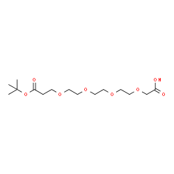 ChemSpider 2D Image | 17,17-Dimethyl-15-oxo-3,6,9,12,16-pentaoxaoctadecan-1-oic acid | C15H28O8