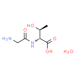 ChemSpider 2D Image | Glycyl-D-threonine hydrate (1:1) | C6H14N2O5