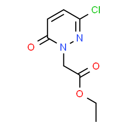 ChemSpider 2D Image | Ethyl (3-chloro-6-oxo-1(6H)-pyridazinyl)acetate | C8H9ClN2O3