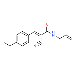 ChemSpider 2D Image | (2E)-N-Allyl-2-cyano-3-(4-isopropylphenyl)acrylamide | C16H18N2O