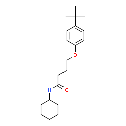 ChemSpider 2D Image | 4-(4-tert-Butylphenoxy)-N-cyclohexylbutanamide | C20H31NO2