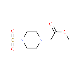 ChemSpider 2D Image | Methyl [4-(methylsulfonyl)-1-piperazinyl]acetate | C8H16N2O4S