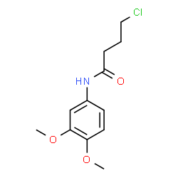 ChemSpider 2D Image | 4-Chloro-N-(3,4-dimethoxyphenyl)butanamide | C12H16ClNO3