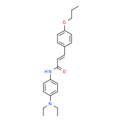 ChemSpider 2D Image | (2E)-N-[4-(Diethylamino)phenyl]-3-(4-propoxyphenyl)acrylamide | C22H28N2O2