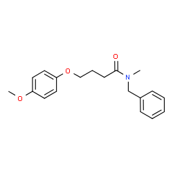 ChemSpider 2D Image | N-Benzyl-4-(4-methoxyphenoxy)-N-methylbutanamide | C19H23NO3