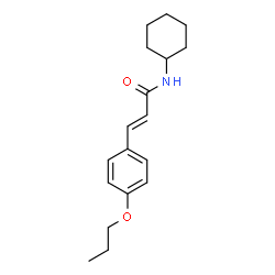 ChemSpider 2D Image | (2E)-N-Cyclohexyl-3-(4-propoxyphenyl)acrylamide | C18H25NO2