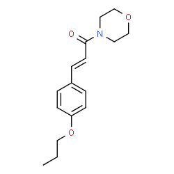 ChemSpider 2D Image | (2E)-1-(4-Morpholinyl)-3-(4-propoxyphenyl)-2-propen-1-one | C16H21NO3