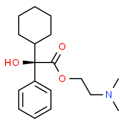 ChemSpider 2D Image | 2-(Dimethylamino)ethyl (2R)-cyclohexyl(hydroxy)phenylacetate | C18H27NO3