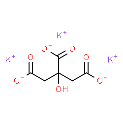 ChemSpider 2D Image | Potassium citrate | C6H5K3O7