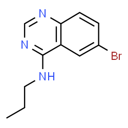 ChemSpider 2D Image | 6-Bromo-N-propyl-4-quinazolinamine | C11H12BrN3