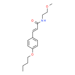 ChemSpider 2D Image | (2E)-3-(4-Butoxyphenyl)-N-(2-methoxyethyl)acrylamide | C16H23NO3