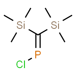 ChemSpider 2D Image | [Bis(trimethylsilyl)methylene]phosphinous chloride | C7H18ClPSi2