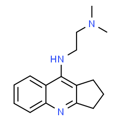 ChemSpider 2D Image | N'-(2,3-Dihydro-1H-cyclopenta[b]quinolin-9-yl)-N,N-dimethyl-1,2-ethanediamine | C16H21N3