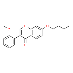 ChemSpider 2D Image | 7-Butoxy-3-(2-methoxyphenyl)-4H-chromen-4-one | C20H20O4