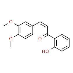 ChemSpider 2D Image | (2Z)-3-(3,4-Dimethoxyphenyl)-1-(2-hydroxyphenyl)-2-propen-1-one | C17H16O4