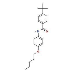 ChemSpider 2D Image | 4-(2-Methyl-2-propanyl)-N-[4-(pentyloxy)phenyl]benzamide | C22H29NO2