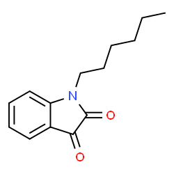 ChemSpider 2D Image | 1-Hexyl-1H-indole-2,3-dione | C14H17NO2