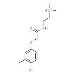 ChemSpider 2D Image | 2-{[(4-Chloro-3-methylphenoxy)acetyl]amino}-N,N-dimethylethanaminium | C13H20ClN2O2