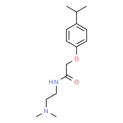 ChemSpider 2D Image | N-[2-(Dimethylamino)ethyl]-2-(4-isopropylphenoxy)acetamide | C15H24N2O2