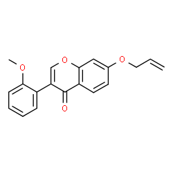 ChemSpider 2D Image | 7-(Allyloxy)-3-(2-methoxyphenyl)-4H-chromen-4-one | C19H16O4