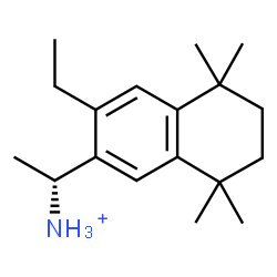 ChemSpider 2D Image | (1R)-1-(3-Ethyl-5,5,8,8-tetramethyl-5,6,7,8-tetrahydro-2-naphthalenyl)ethanaminium | C18H30N