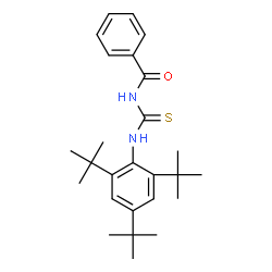 ChemSpider 2D Image | N-[(2,4,6-tri-tert-butylphenyl)carbamothioyl]benzamide | C26H36N2OS