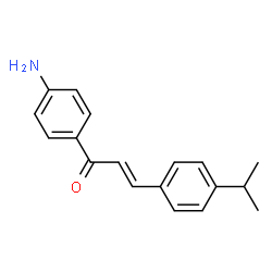 ChemSpider 2D Image | (2E)-1-(4-Aminophenyl)-3-(4-isopropylphenyl)-2-propen-1-one | C18H19NO
