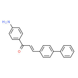 ChemSpider 2D Image | (2E)-1-(4-Aminophenyl)-3-(4-biphenylyl)-2-propen-1-one | C21H17NO