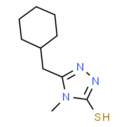 ChemSpider 2D Image | 5-(cyclohexylmethyl)-4-methyl-2H-1,2,4-triazole-3-thione | C10H17N3S