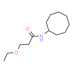ChemSpider 2D Image | N-Cyclooctyl-3-ethoxypropanamide | C13H25NO2