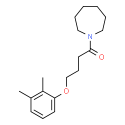 ChemSpider 2D Image | 1-(1-Azepanyl)-4-(2,3-dimethylphenoxy)-1-butanone | C18H27NO2