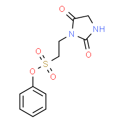 ChemSpider 2D Image | Phenyl 2-(2,5-dioxo-1-imidazolidinyl)ethanesulfonate | C11H12N2O5S