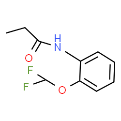 ChemSpider 2D Image | N-[2-(Difluoromethoxy)phenyl]propanamide | C10H11F2NO2