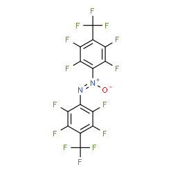 ChemSpider 2D Image | Diazene, bis(2,3,5,6-tetrafluoro-4-(trifluoromethyl)phenyl)-, 1-oxide | C14F14N2O