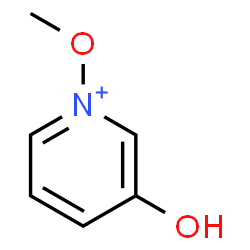 ChemSpider 2D Image | 3-Hydroxy-1-methoxypyridinium | C6H8NO2