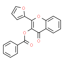ChemSpider 2D Image | 2-(2-Furyl)-4-oxo-4H-chromen-3-yl benzoate | C20H12O5