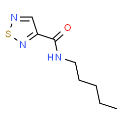 ChemSpider 2D Image | N-Pentyl-1,2,5-thiadiazole-3-carboxamide | C8H13N3OS