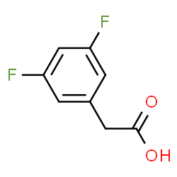 ChemSpider 2D Image | (3,5-Difluorophenyl)acetic acid | C8H6F2O2