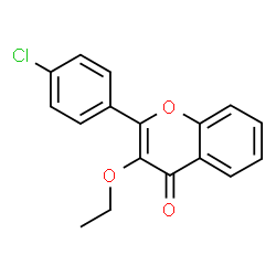 ChemSpider 2D Image | 2-(4-Chlorophenyl)-3-ethoxy-4H-chromen-4-one | C17H13ClO3