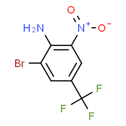 ChemSpider 2D Image | 2-Bromo-6-nitro-4-(trifluoromethyl)aniline | C7H4BrF3N2O2